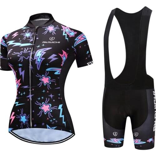 Women Cycling Clothing Set Bicycle Jersey Set Female Ciclismo Girl Cycle Casual Wear Road Bike Bib Short Pant Pad Ciclismo
