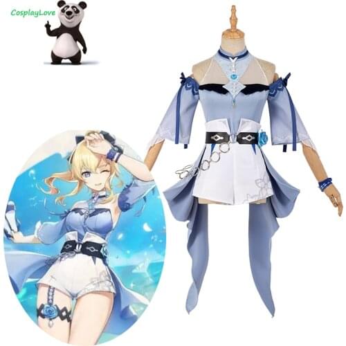 CosplayLove Game Genshin Impact Jean Sea Breeze Dandelion Cosplay Costume Cute Dress For Girl Halloween Christmas