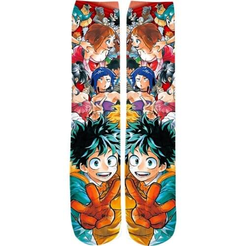 CLOOCL Fashion Socks Anime My Hero Academia 3D Print Mens Womens Sock Hot Selling Gifts for Men Straight Socks Wholesale Socks