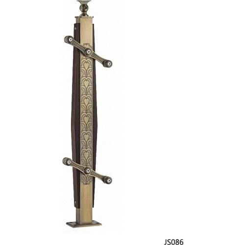 Freeshipping 950mm JS086 Column Customade Floor Mount Newel Handrail Armrest Post Pillar Pole for Staircase