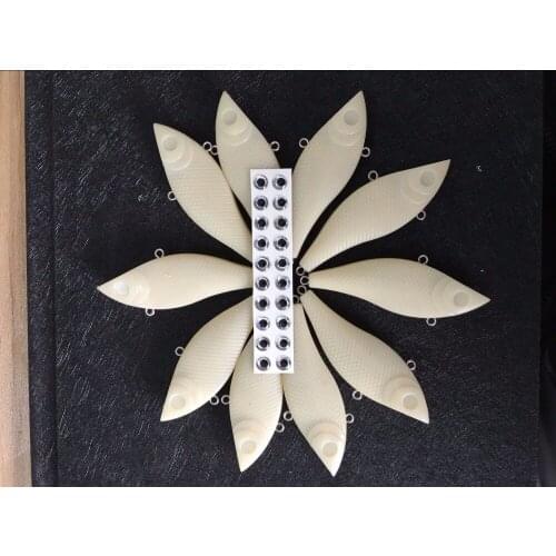 10pcs Unpainted VIB Fishing Lure Body 3 Inch 2/5 OZ Blank lures JS#267