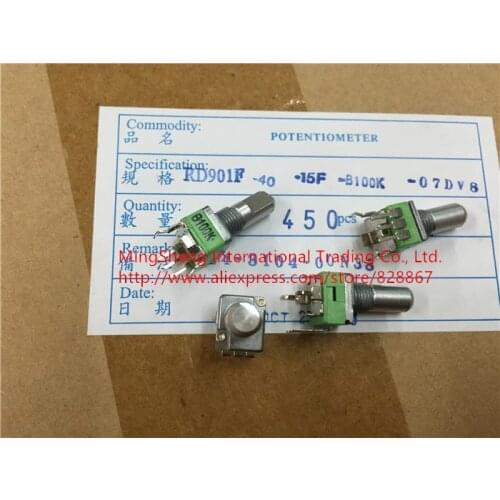 Original new 100% import RD901F 09 vertical mixer single potentiometer B100K step 7 point handle 15MMF (SWITCH)