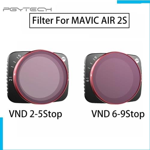 Pre-order PGYTECH Mavic Air 2S 2-5 stops 6-9 stops VND Filter for Dji Mavic Air 2S Accessories Professional Camera Lens Filters