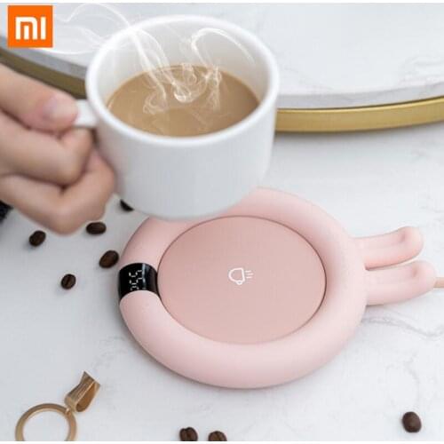 Xiaomi Uareliffe Smart Touch Heating Coasters Adjustment 3 Gear Constant Temperature Cup Warmer Heating Mat Pad Fast Heater Cup