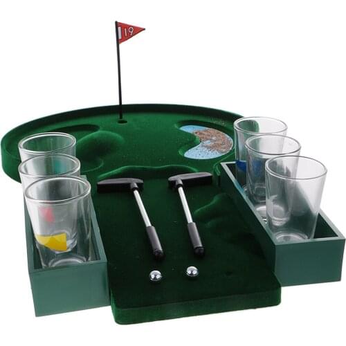 Portable Golf Drinking Game Adult Party Bar Leisure Fun Entertainment