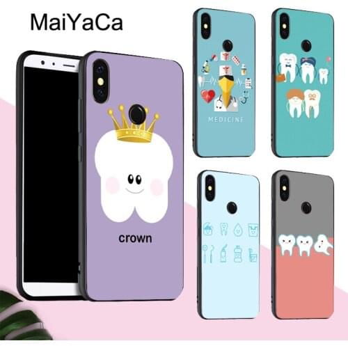 MaiYaCa Dentist Dental Teeth Case For POCO X3 F2 Pro Case For Redmi Note 8 Pro 8T 7 9 9S 9A 9C For Mi Note 10 Lite A3