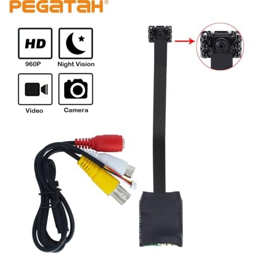 Super Mini1.3MP AHD Camera Micro Audio Camera AHD/TVI/CVI/CVBS 4 IN 1 UTC for AHD Kits Micro CCTV Camera Security System DC 12V