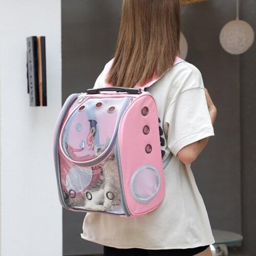 Outdoor Pet Cat Carrier Backpack Breathable Cat Travel Outdoor Breathable Bag Pet Backpack Cat Bag Backpack Cat Dog Supplies