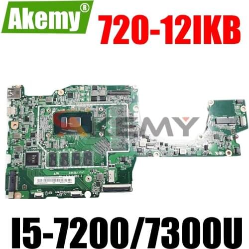 High quality E89382 MV-4 94V-0 For Lenovo Yoga 720-12IKB Laptop Motherboard With I5-7200/7300U CPU 4GB RAM 100% Fully Tested