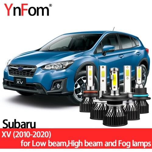 YNFOM LED headlights kit for Subaru XV Crosstrek GP GT 2011-2020 low/high beam,fog lamp,car accessories,car headlight bulbs