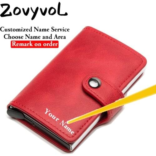 ZOVYVOL Card Holder 2021 Womens Mens Wallet Rfid Personalized Mothers Day Gift Small Purse Bank Credit Money Card Holder Bag