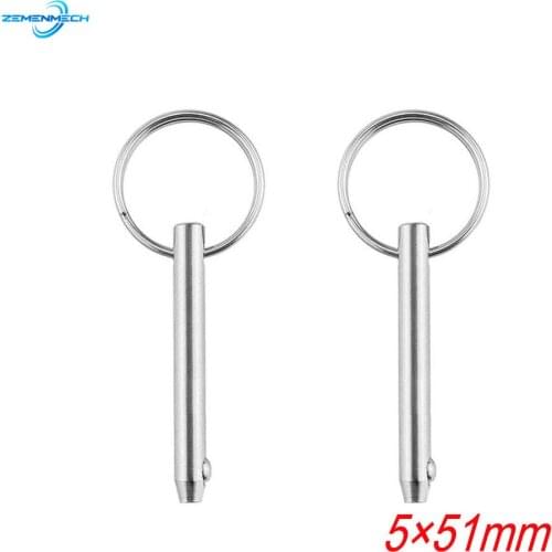 2PCS Boat Accessories 5mm Quick Release Ball Pin Marine Grade 316 Stainless Steel for Boat Bimini Top Deck Hinge Marine Hardware
