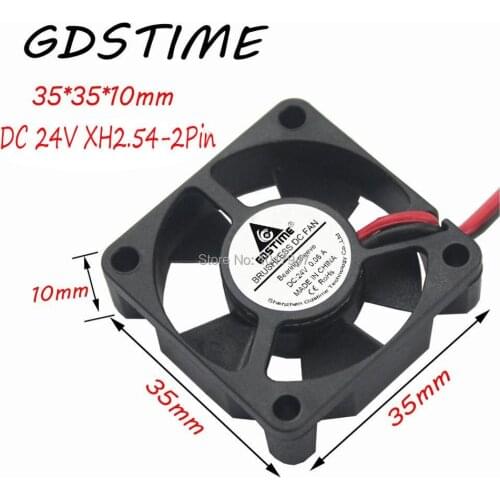 20 Pieces LOT Gdstime DC 24V 2Pin 35mm 3510 35mmx10mm Exhaust Cooling Cooler Fan
