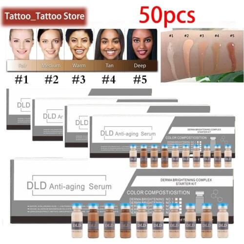 50pcs 5ml Whitening Serum BB Cream Glow Meso Brightening Serum BB Cream foundation Beauty Salon Cosmetic makeup liquid foundatio