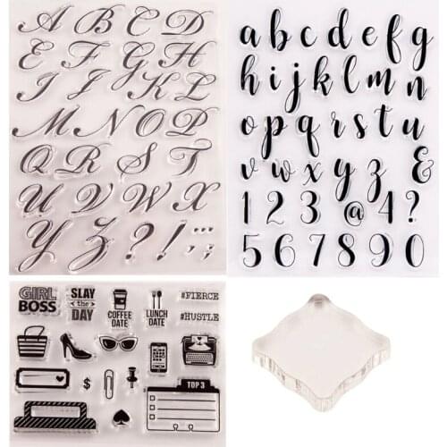 Alphabet Fondant Cake Stamp with Back Plate for Cookies Biscuit Decorating Tool 896A