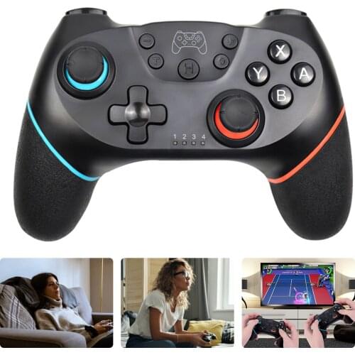 Wireless Gamepad Joystick Controller Smart Bluetooth Controller Handle USB Video Game Joystick with 6-axis for Nintend Switch