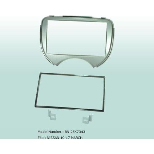 Car Fascias 2 Din Radio Audio Panel Frame Dash Kit For Nissan March 2012 2013 2014 2015 2016 2017