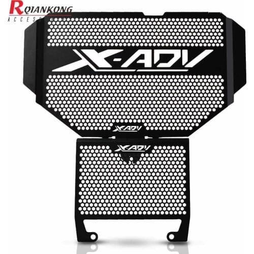 For HONDA X-ADV 750 2017 2018 2019 CNC Aluninum Radiator Oil Cooler Guard Motorcycle Radiator Grille Guard Cover Moto X ADV 750