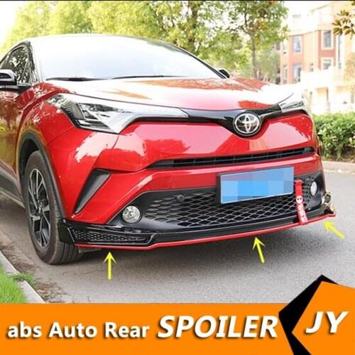 For TOYOTA CHR Body kit spoiler 2018-2020 CH-R FR ABS Rear lip rear spoiler front Bumper Diffuser Bumpers Protector