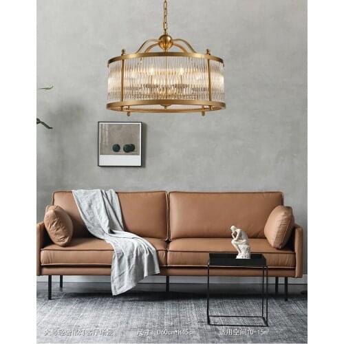 European and American chandelier dining room lamp living room creative dining table round simple light luxury lamps