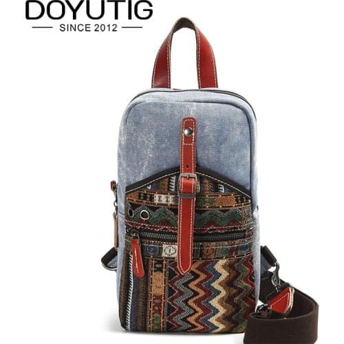 Chinese Style Men & Women Canvas Backpacks Exqusite Embroidery For Male Travel High Quality Boy Fashion Casual School Bags H035