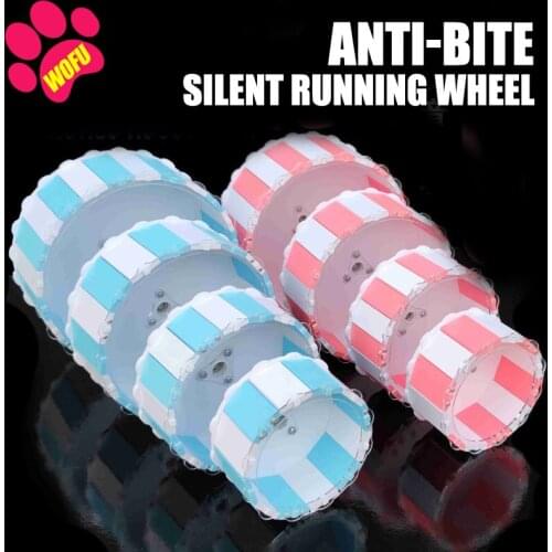 WOFUWOFU Hamster Wheel, Hamster machine Pet Furniture Silent Hamster Exercise Wheel, Cage Activity Accessories Running/Playing