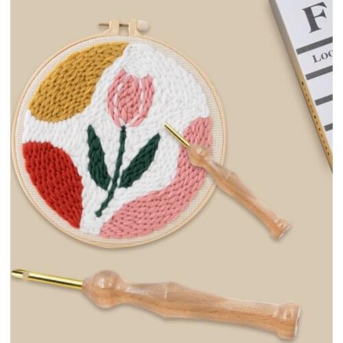 Creative Poking Embroidery Tool Practical Poking Embroidery Needle For Threading Creative Punch Needle Poked Tools DIY Supplies
