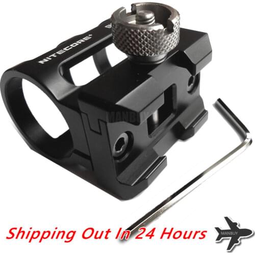 Topsale NITECORE Gun Mount Suitable GM02 Flashlight Accessories ALUMINIUM ALLOY for P30 MT40GT MT20C MH27 MH10 SRT7GT MT26 MH25