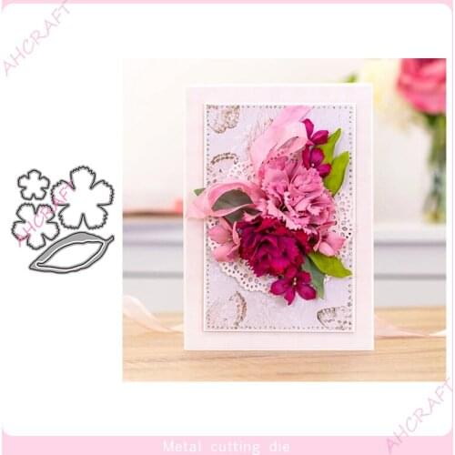 Flower and Leaf set Metal Cutting Dies for DIY Scrapbooking Photo Album Decorative Embossing PaperCard Crafts Die2021
