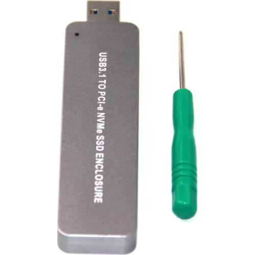 NEW SSD Case LM903 USB3.1 to PCI-E NVME M.2 TYPE-A SSD Hard Disk Box Adapter Card External Enclosure Case for 2242/2260/2280 SSD