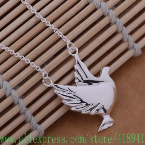 Silver Plated Necklace Silver Plated fashion jewelry pendant /btdakkka azwajrda AN579