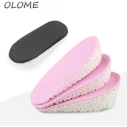 Popcorn Heightened Insole High Elasticity Shock Absorption And Wear Resistance Non-slip Gel Increase Half Pad Heel Pad Insole