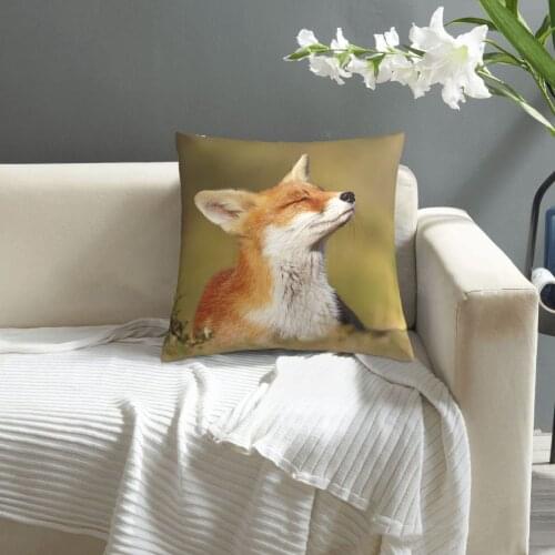 Zen Fox Series - Summer Fox pillowcase printed cushion cover sofa waist pillow pillow cover