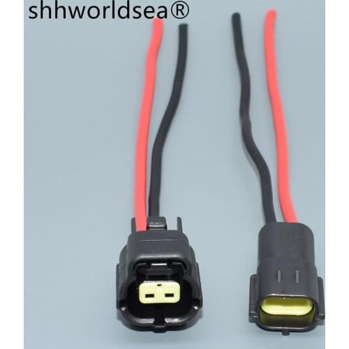 Shhworldsea 1PCS 2pin 1.8mm for Mazda RX7 FD Intake Air Temp (IAT) Water Temperature Sensor plug Connector 174352-2