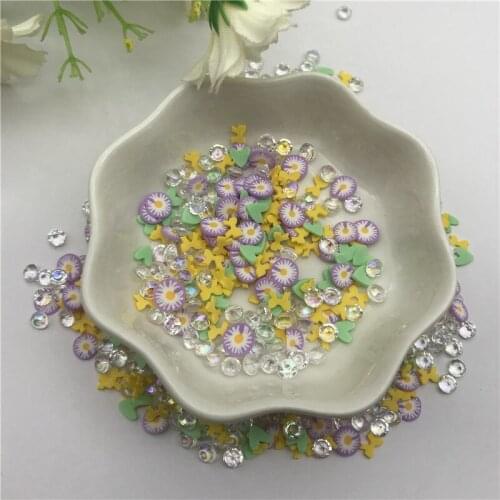 20g Love fruit flower Mix for Resin DIY Supplies Nails Art Polymer Clear Clay accessories DIY Sequins scrapbook shakes Craft