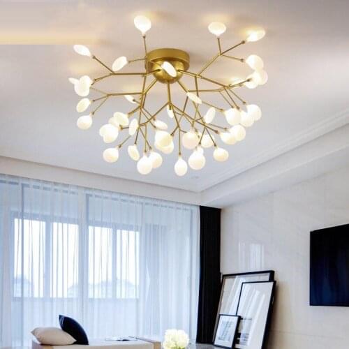 Modern Gold LED Pendant Lighting Living Room Bedroom Restaurant Pendant Lamp Creative Home Deco Lighting Fixtures AC110V/220V