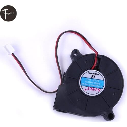 1 PCS DC12V 0.06A Brushless Turbine Cooling Blower Fan SF5015SL 1.8CFM Snail Fan Silent Blower for Heater Dedicated