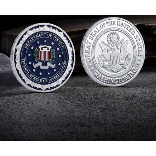 U.S DEPARTMENT of JUSTUCE Military Commemorative Coin Respect Honor Medal Home Decoration Collection