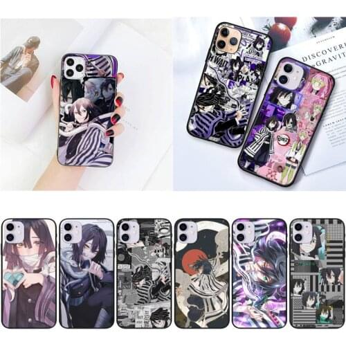 Zororong Obanai Iguro Kimetsu no Yaiba anime Phone Case For iPhone 12 Mini 11 Pro XS Max X XR 7 8 Plus
