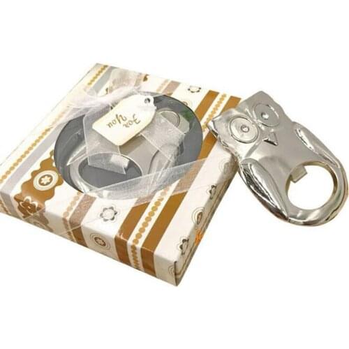 10 pieces/lot)Lovely Owl Bottle Opener Wedding Favors And Gifts Wedding Gifts For Guests Wedding Souvenirs Party Supplies BO041