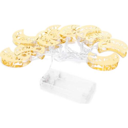 10LED String Lights Muslim Ramadan Festival Lamp Party Decor Warm White Light GD