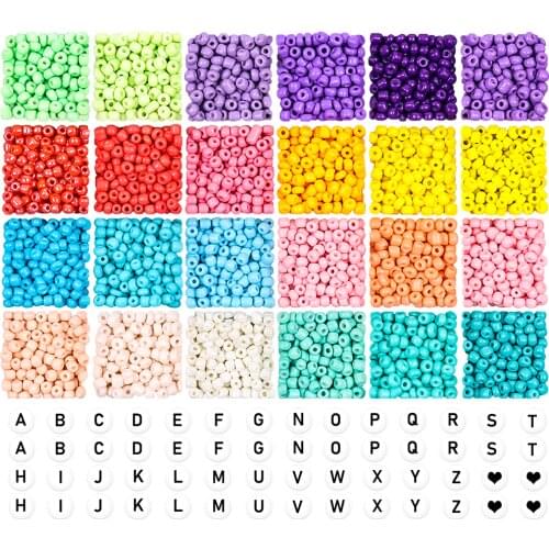 Glass seed beads starter kit for DIY bracelet jewelry earring making supplies 2/3/4 mm small craft beads