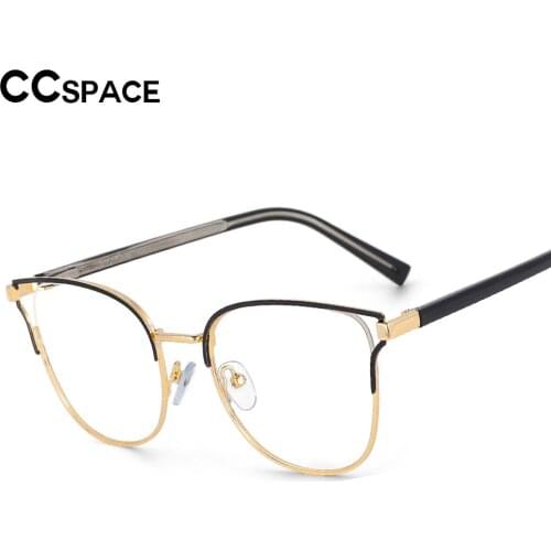 53589 Anti Blue Light Cat Eye Eyebrow Metal Optical Glasses Frames Men Women Fashion Computer Eyeglasses