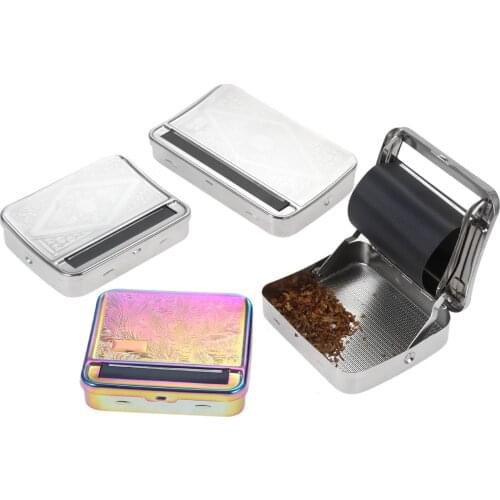 70/78/110MM Portable Metal Cigarette Rolling Machine Box Semi-automatic Adjustable Cigarette Case Accessories