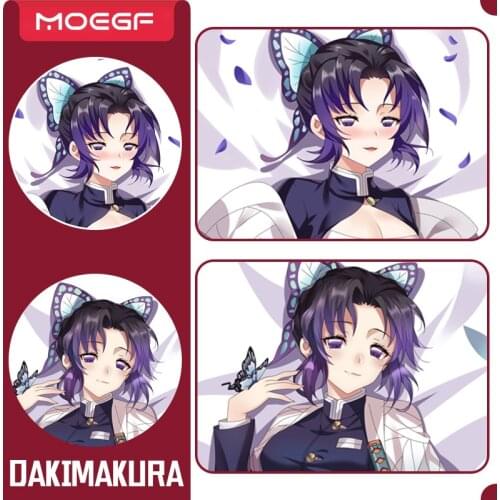 Anime JK Demon Slayer: Kimetsu no Yaiba Kochou Shinobu Dakimakura Body Pillow Cover Case Hugging Pillow