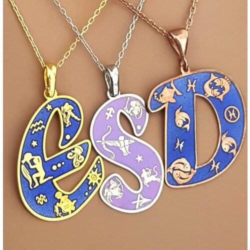 Buse Silver Women's Pendants Zodiac Signs