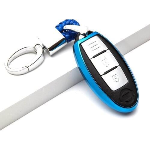 TPU Car Key Cover Protection Case For Nissan Qashqai Juke Note Almera Teana Tiida Murano Auto Car Key Shell Bag Car Styling