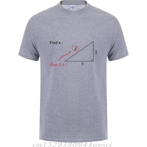 Find Variable X T-Shirt Funny Birthday Gift Men Math Teacher Guys Guys Tshirt Casual Cotton Short Sleeve Mathematical T Shirt