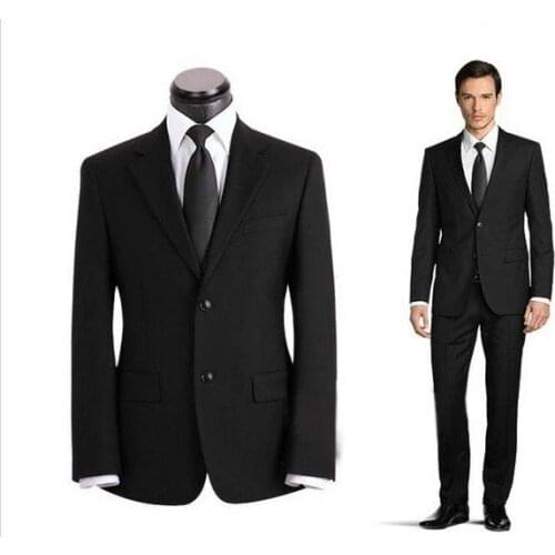 2018 Luxury Mens authentic work wear wedding fitted to send the tie special spike Jacket+pants M-X FG34654