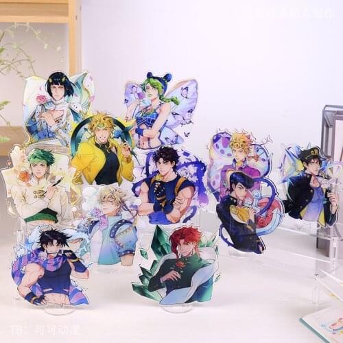HOT JoJos Bizarre Adventure Kakyouin Noriaki Jolyne Cujoh Joseph Joestar Cosplay Acrylic Stand Figure Model Plate Desk Decor